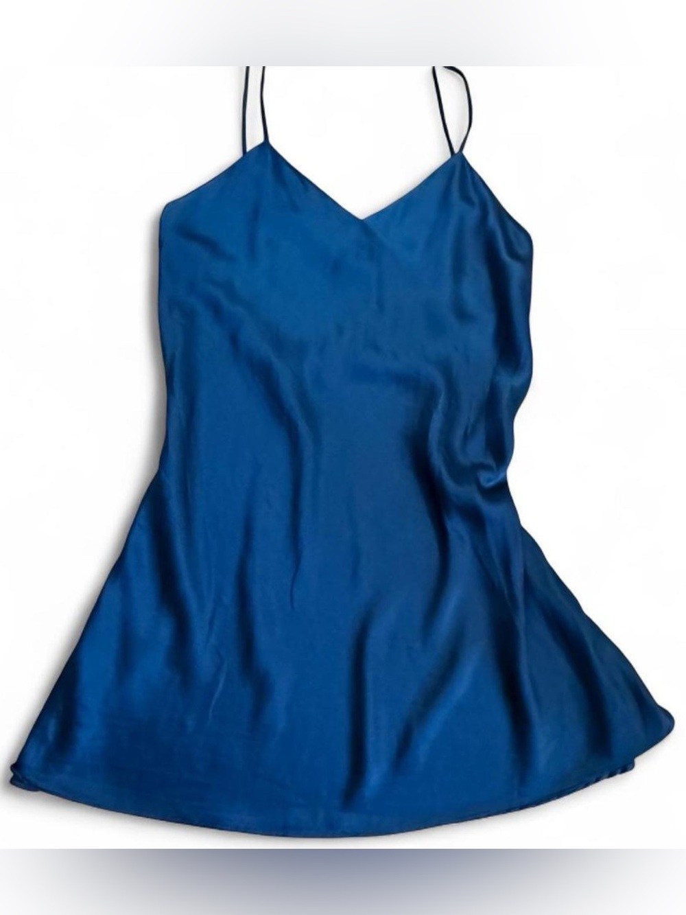 Vintage Victoria’s Secret 90s Navy Silk Slip Chemise